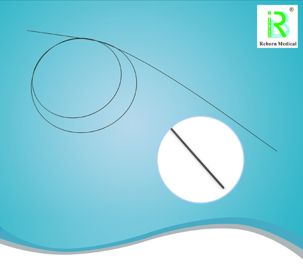 Stainless Steel PTFE Coated Guidewire Green Color ISO Certificated 150cm